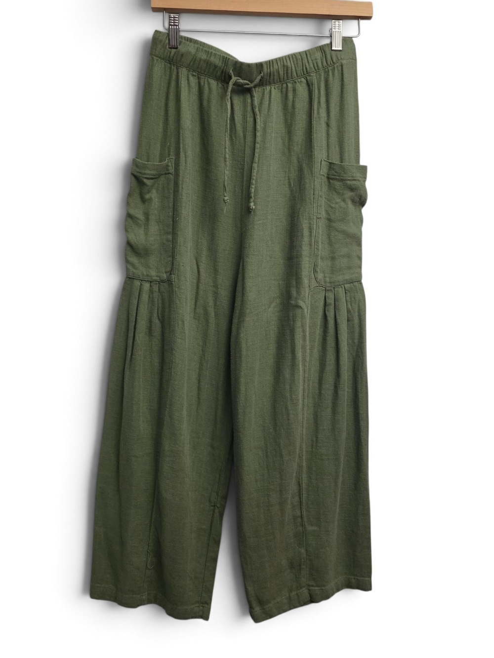Relaxed Olive Drawstring Joggers for Women - Picture 6 of 14
